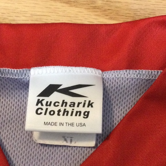 XL Kucharik red/black Kokopelli unisex bicycle jersey - Picture 13 of 15